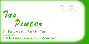 tas pinter business card